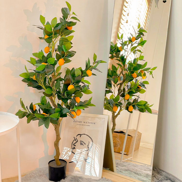 ต้นเลม่อนปลอม🍋 พร้อมกระถาง (ขนาด120cm)