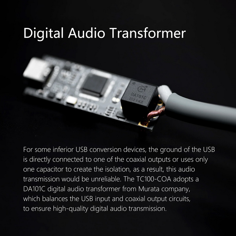 DD TC100-COA สายแปลง Type-C ต่อออก RCA เครื่องเสียง ประกันศูนย์ไทย