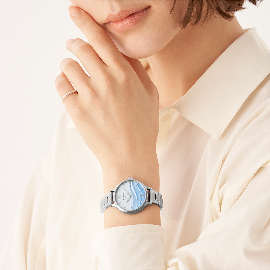 นาฬิกา คาสิโอ Casio SHEEN SAPPHIRE CRYSTAL คริสตัลแซฟไฟร์ SHE-4550 series รุ่น SHE-4550D-2A ของแท้ รับประกัน1ปี