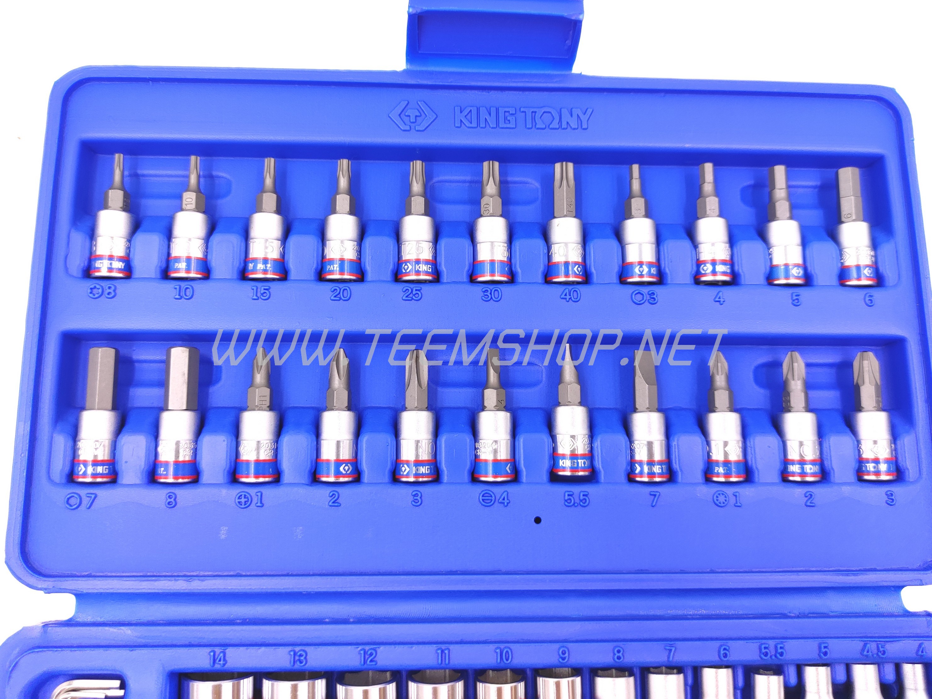 KINGTONY เครื่องมือชุดมินิ 46ชิ้น ST2346MR 1/4" Made in Taiwan