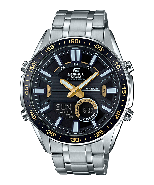 นาฬิกา Casio EDIFICE CHRONOGRAPH แบตเตอรี่ 10 ปี รุ่น EFV-C100D-1BV ของแท้ รับประกัน 1 ปี