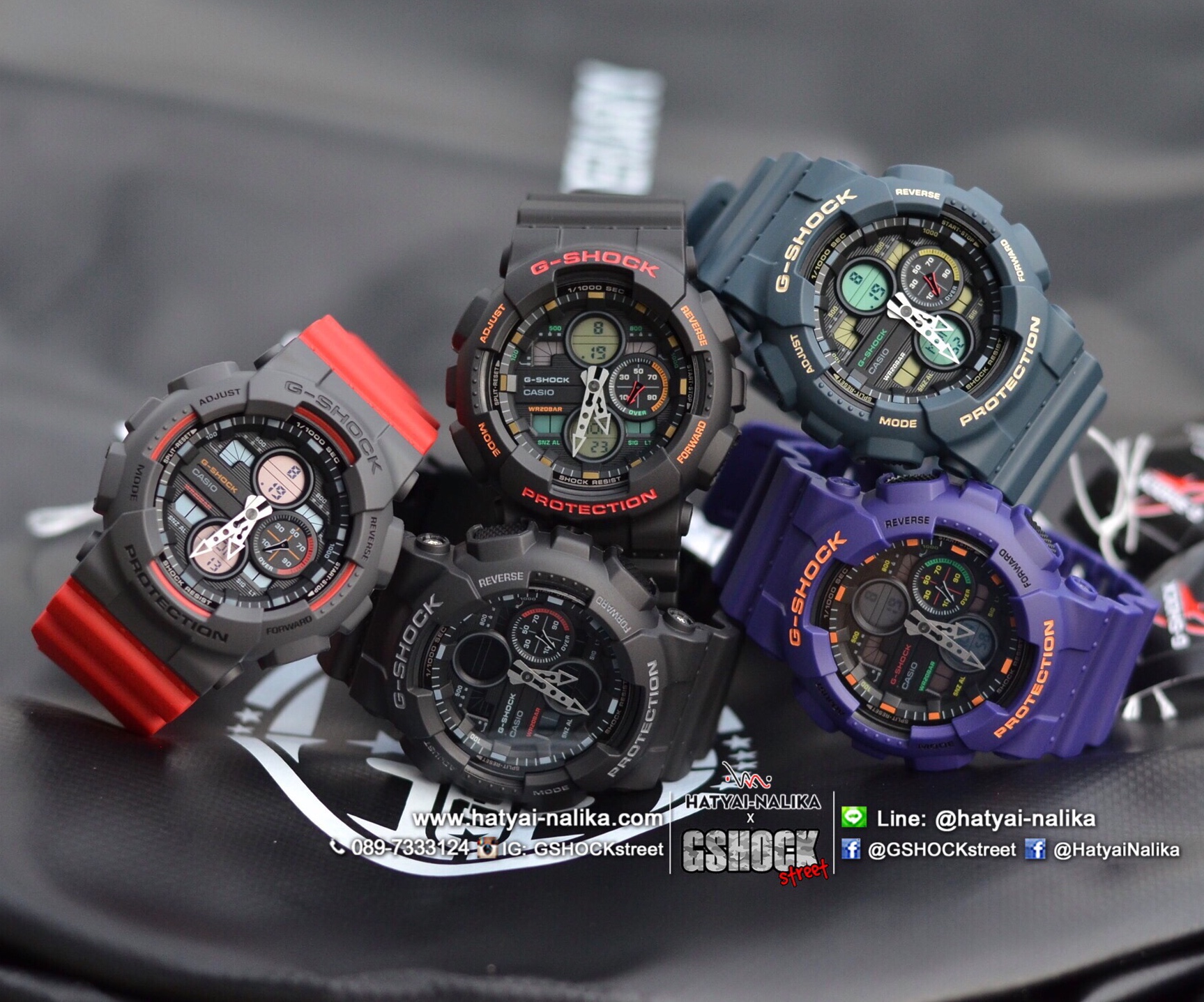 นาฬิกา Casio G-Shock ANALOG-DIGITAL GA-140 series รุ่น GA-140-6A "New EVANGELION" ของแท้ รับประกัน1ปี