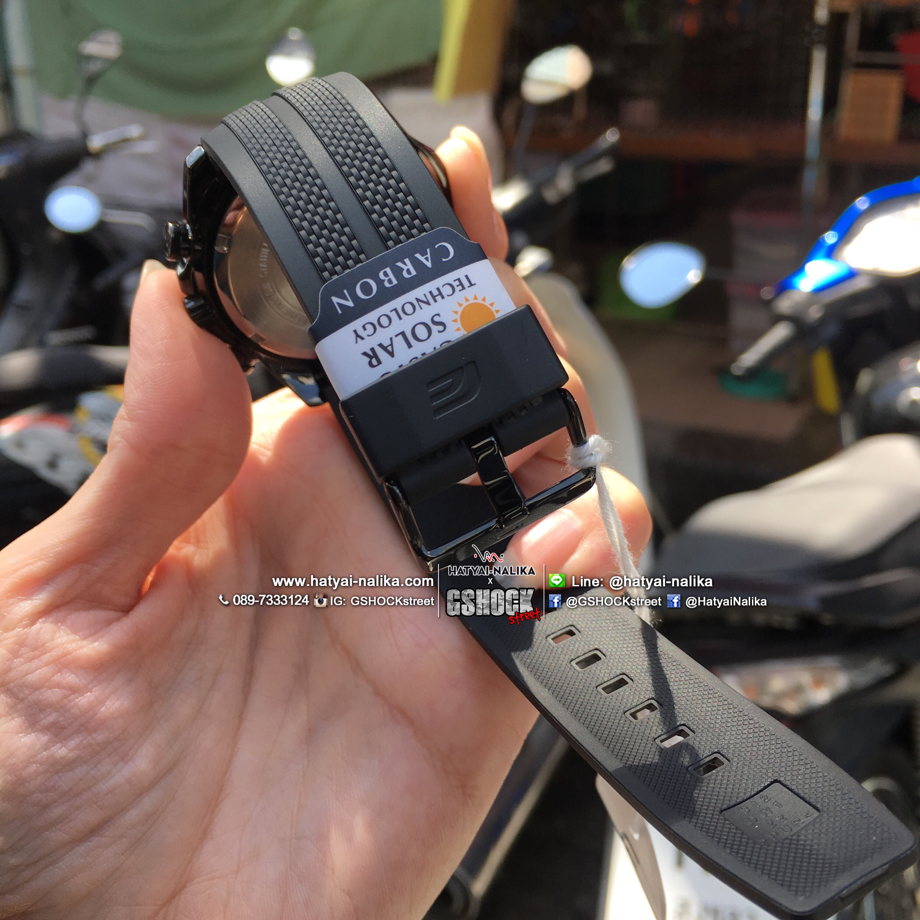 นาฬิกา Casio EDIFICE Solar-Powered CHRONOGRAPH รุ่น EQS-900PB-1BV ของแท้ รับประกัน 1 ปี