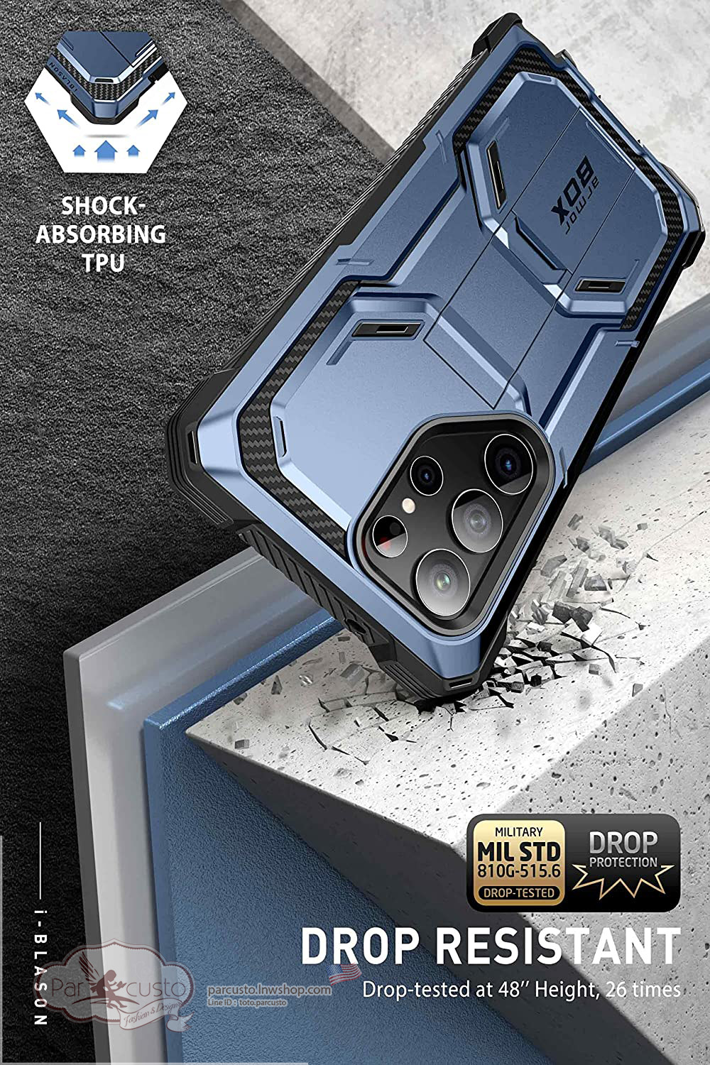 เคสกันกระแทก Samsung Galaxy S23 Ultra [Armorbox] จาก i-Blason [Pre-order USA]