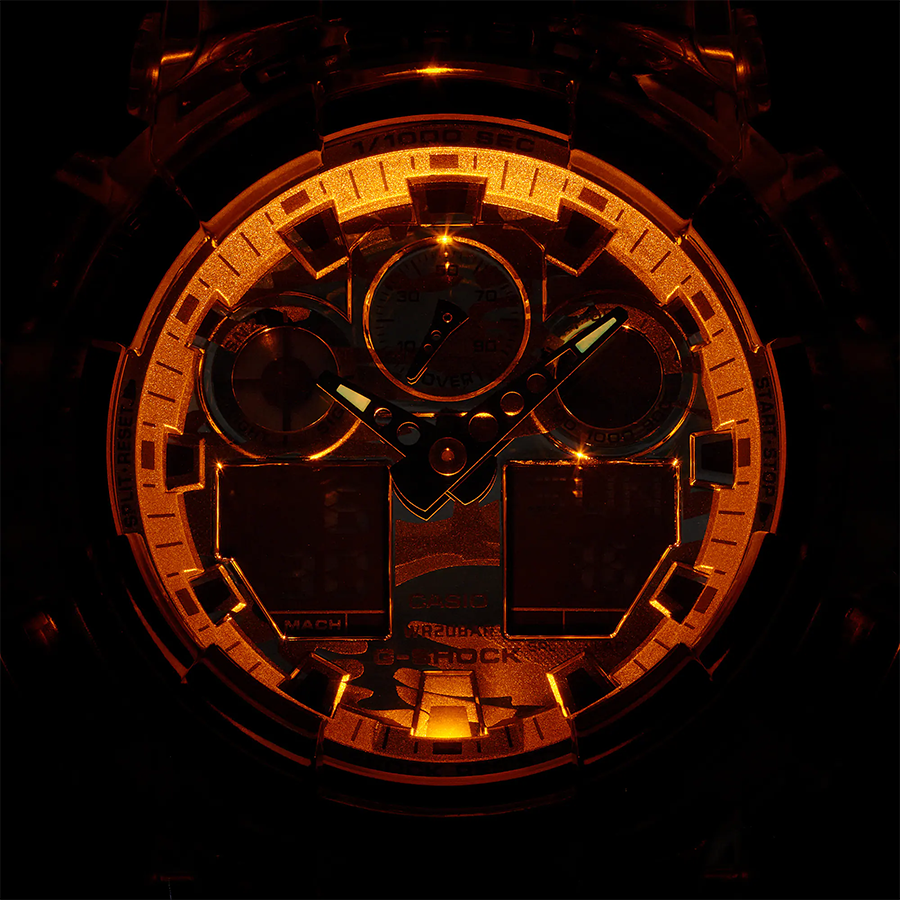 นาฬิกา Casio G-Shock Special color Skeleton Camo series รุ่น GA-100SKC-1A ของแท้ รับประกัน1ปี