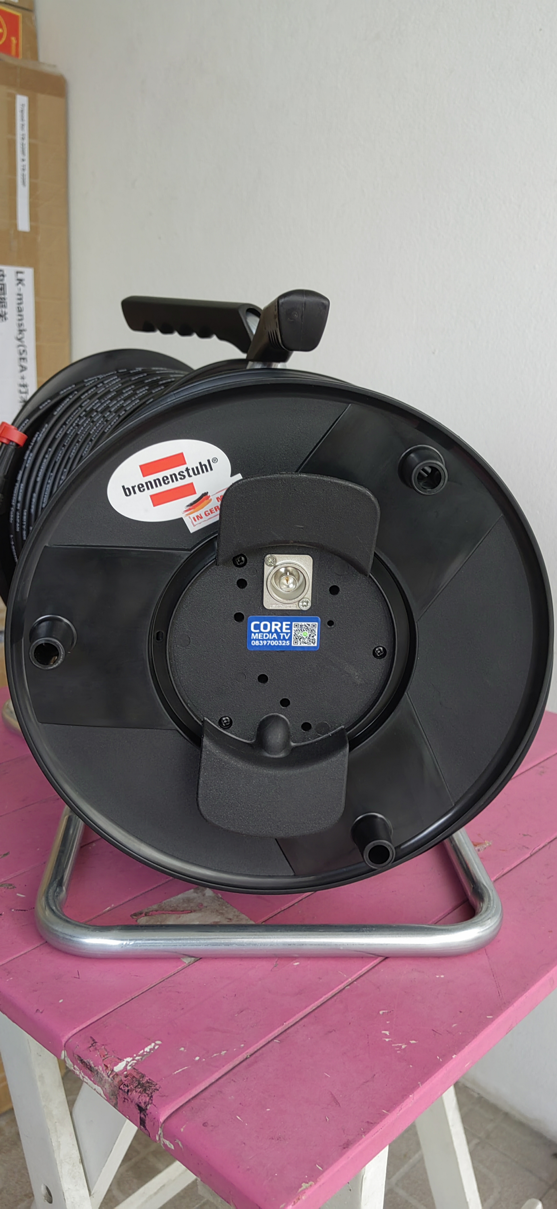 Canare L4.5 CHWS Flexible Coaxial outdoor Cable พร้อมโรลม้วนเก็บสาย 50 เมตร