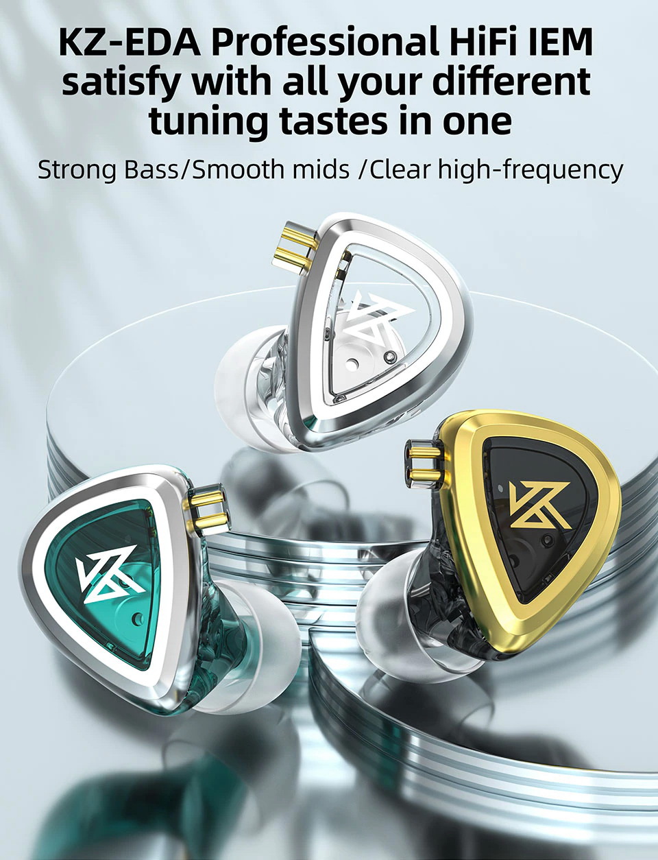 KZ EDA เซ็ตหูฟัง HiFi IEM ระดับมืออาชีพ ซื้อ 1 ได้ถึง 3 ประกันศูนย์ไทย