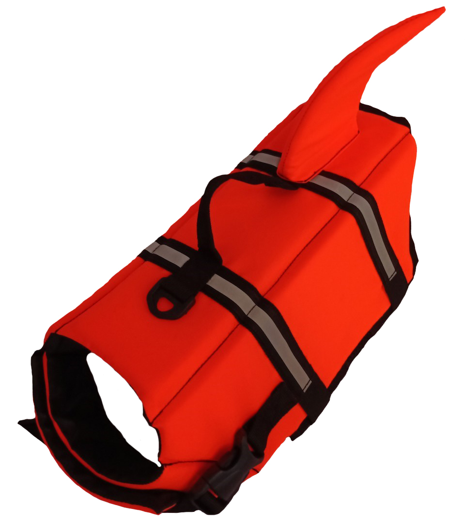 เสื้อชูชีพสุนัขแบบหางฉลาม : สีส้ม