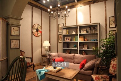 ฉากสำหรับถ่ายรูปหรือ Live สีสวยสด รูปชั้นวางของชั้นหนังสือ #01 ขนาด 2x1.5m [หมด]