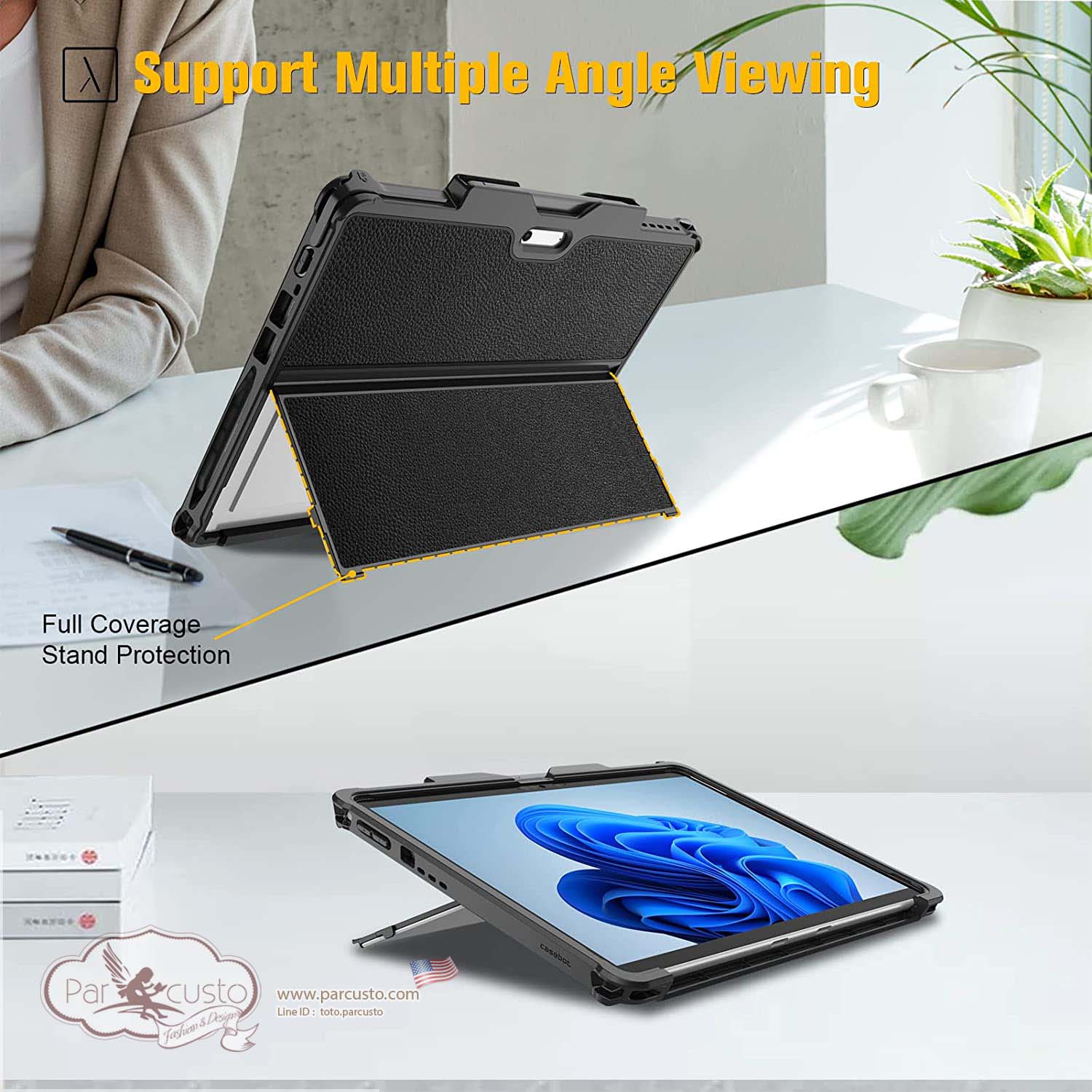 เคสกันกระแทก Microsoft Surface Pro 8 (2021) 13 Inch จาก Fintie [Pre-order USA]