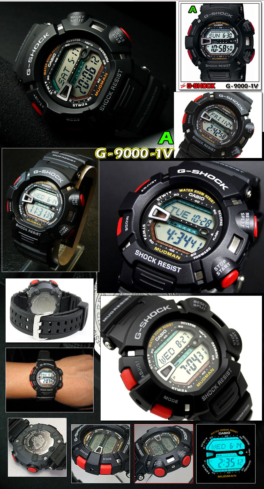 นาฬิกา คาสิโอ Casio G-Shock Master of G Mudman รุ่น G-9000-1V