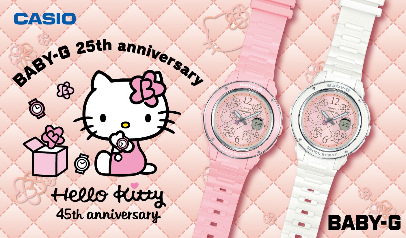นาฬิกา Casio Baby-G Limited HELLO KITTY ครบรอบ 45 ปี 2019 รุ่น BGA-150KT-7B ของแท้ รับประกัน1ปี