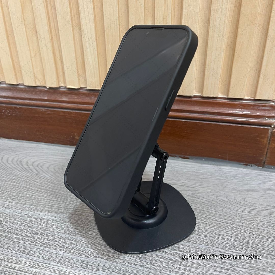 ขาตั้งโทรศัพท์แม่เหล็ก รุ่น 3 พับ สีดำ