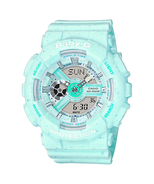 นาฬิกา Casio Baby-G BA-110PI Pastel Ice Cream series รุ่น BA-110PI-2A "Mint Chocolate flavor" ของแท้ รับประกัน1ปี