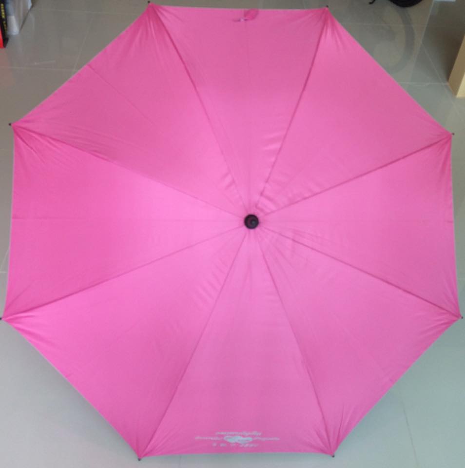 ร่มกอล์ฟ30นิ้ว มือเปิด โครงโลหะ ผ้าUV สีพื้น ปลอกPVC คละสี