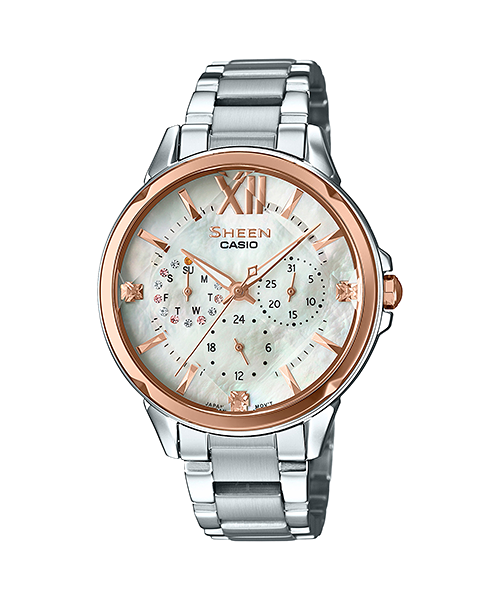 นาฬิกา คาสิโอ Casio SHEEN MULTI-HAND รุ่น SHE-3056SG-7A ของแท้ รับประกัน1ปี