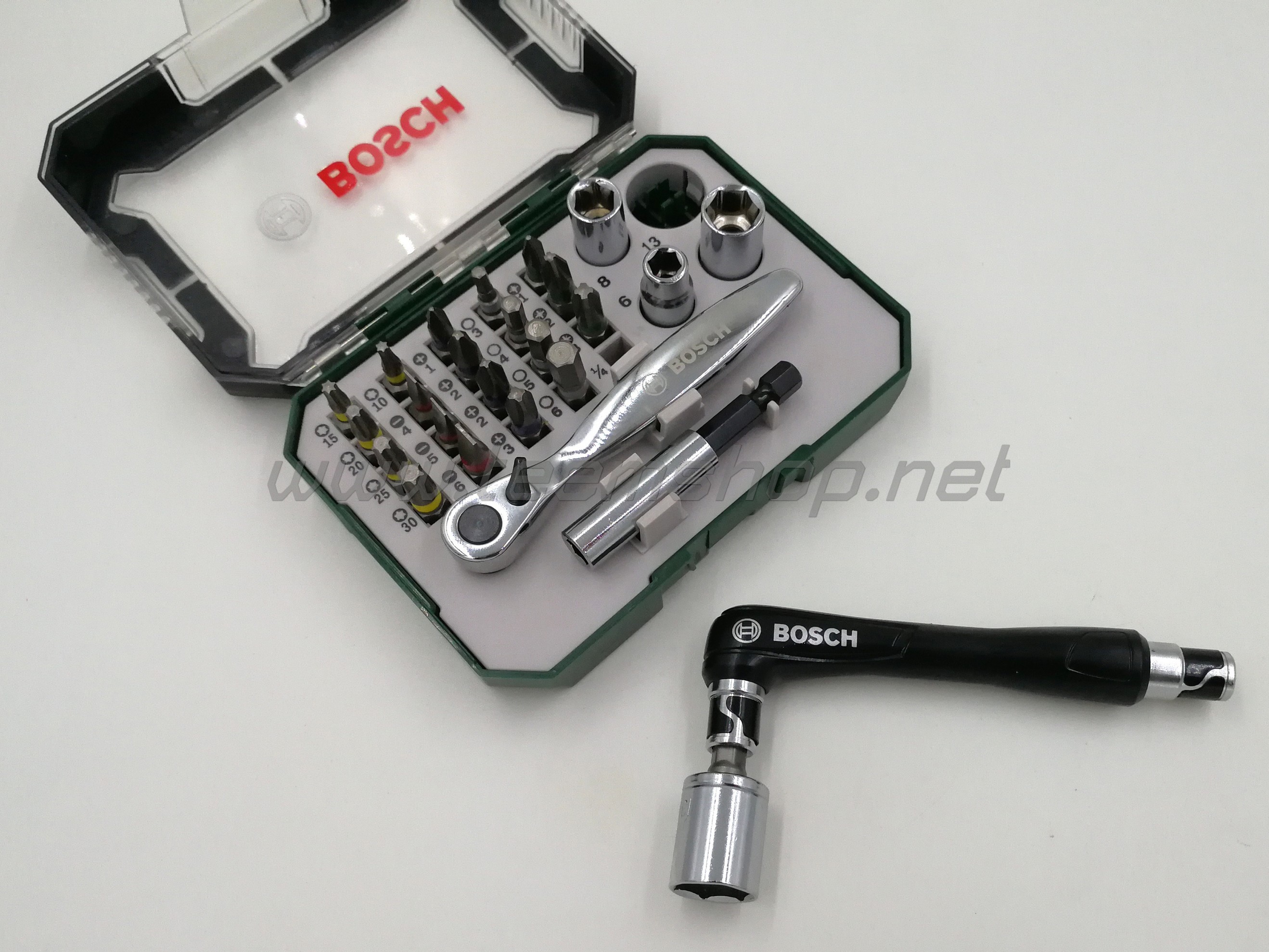 2607017392 BOSCH ชุดเครื่องมือ 27ชิ้น พร้อมด้ามขัน 90องศา