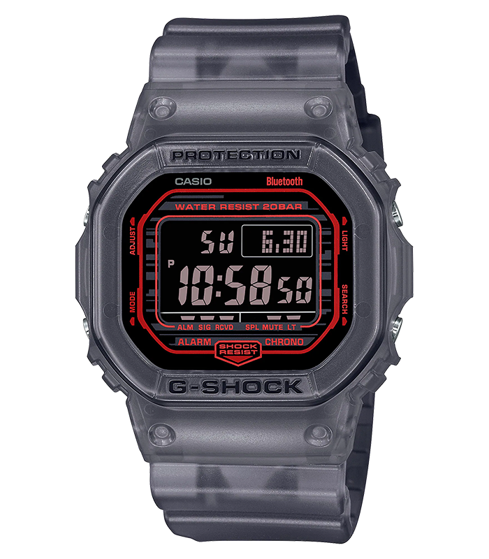 นาฬิกา คาสิโอ Casio G-Shock Bluetooth DW-B5600G Series รุ่น DW-B5600G-1 ของแท้ รับประกัน1ปี