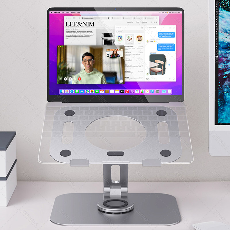 ที่วางโน๊ตบุ๊ค ขาตั้งไอแพด Aluminium【รุ่น L04】มี 2 แบบให้เลือก หมุนแกนได้ 360° | Labtop Stand