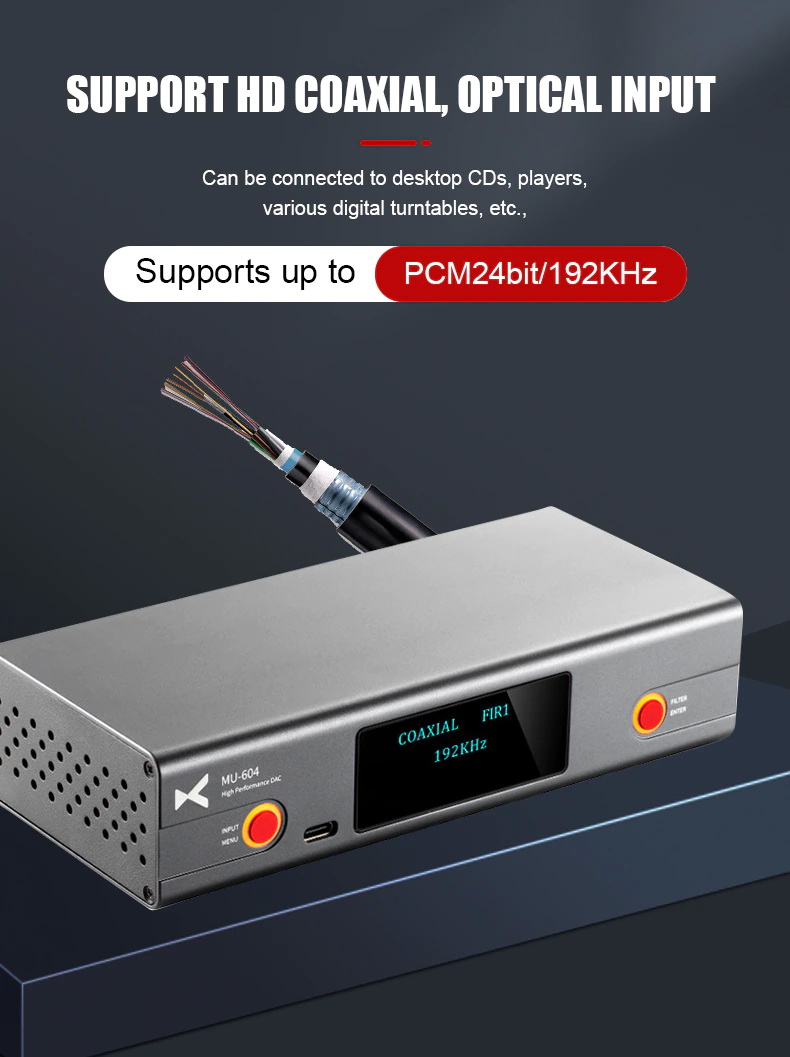 ขาย Xduoo MU-604 DAC ตั้งโต๊ะประสิทธิภาพสูง ประกันศูนย์ไทย