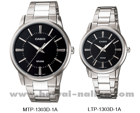 นาฬิกา คาสิโอ Casio SETคู่รัก รุ่น MTP-1303D-1A+LTP-1303D-1A ของแท้ รับประกัน 1 ปี