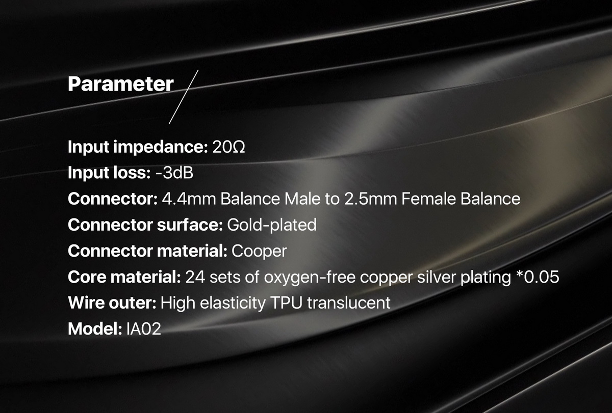 ขาย Hiby IA02 สายแปลง 4.4 เป็น 2.5 Balanced Impedance Adapter