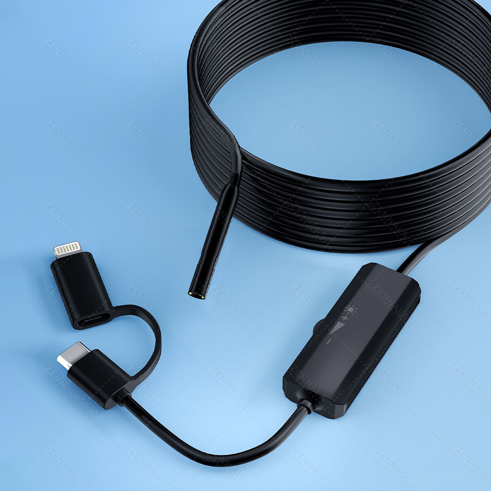 กล้องงู Full HD 2IN1 TypeC-Lightning 5.5 มิลลิเมตร