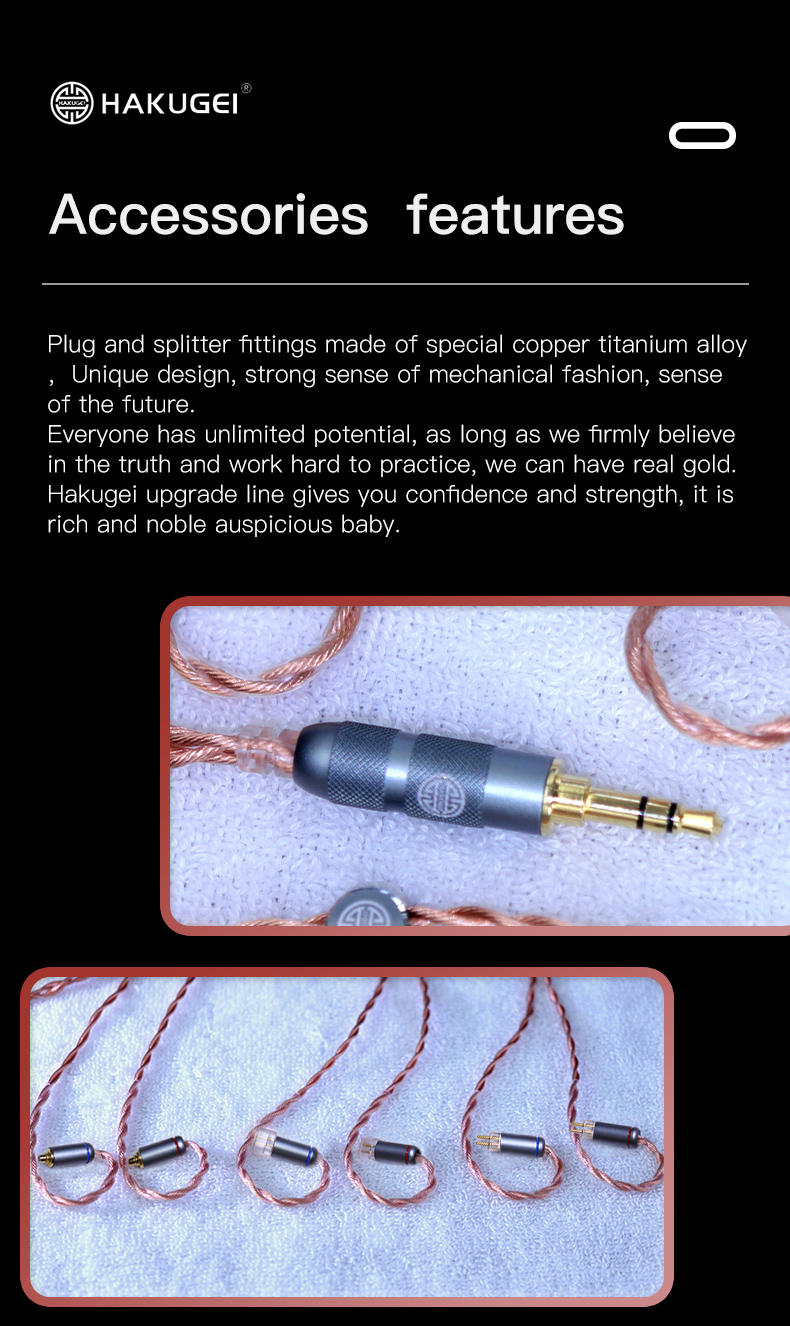 ขาย Hakugei Thor สายอัพเกรดหูฟัง 6N OCC Litz สำหรับหูฟัง