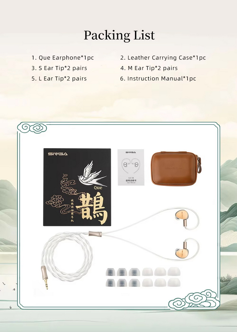 SIVGA Que หูฟัง IEMs ไดรเวอร์ไดนามิก ไดอะแฟรมชุบเบริลเลียม เบสหนักแน่นสมจริง ประกันศูนย์ไทย