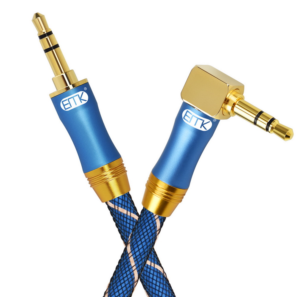 ขาย ERTK AUX L Plug 3.5mm to 3.5 mm สาย AUX เกรดพรีเมี่ยมหัวงอตั้งฉาก 1 ข้าง
