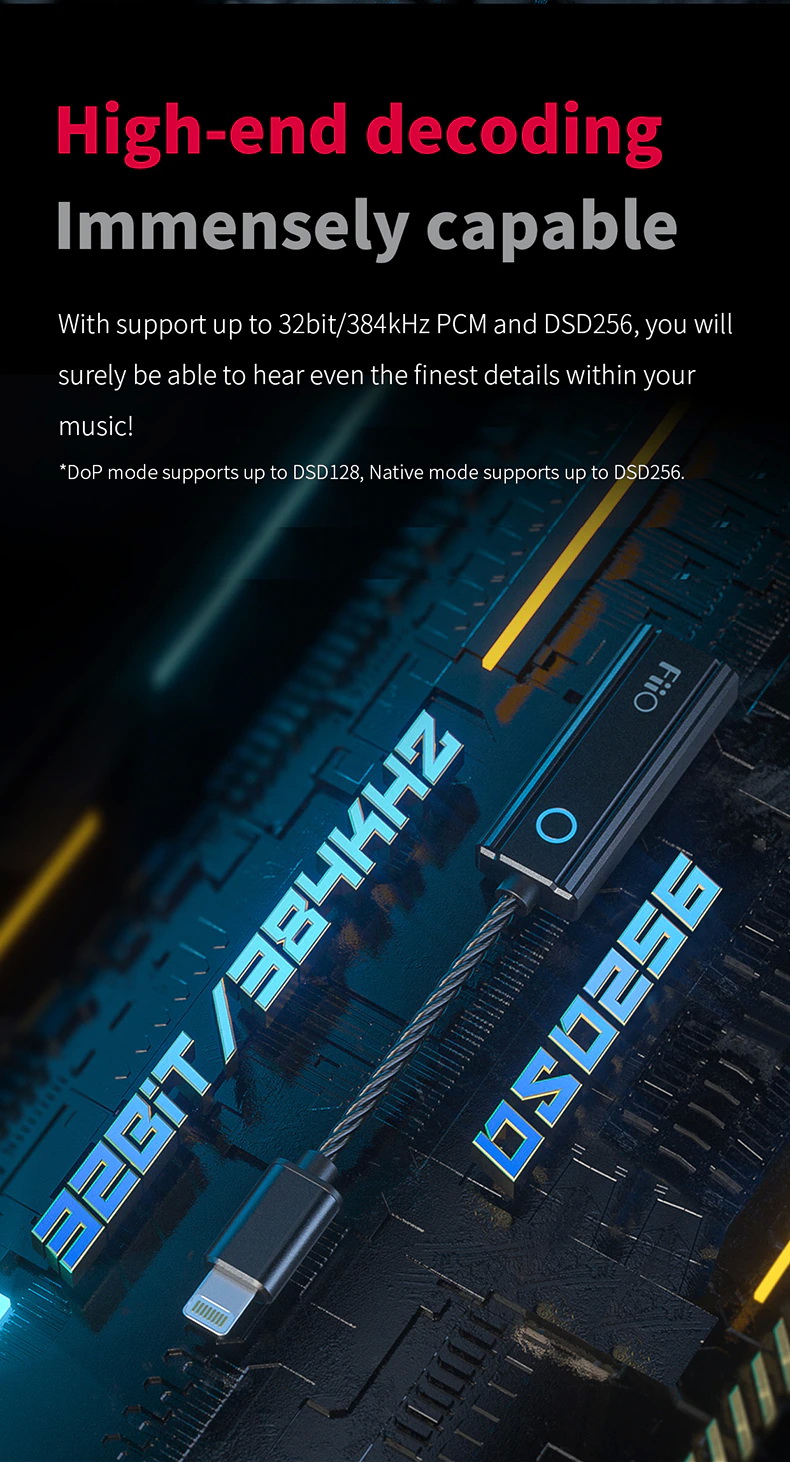FiiO KA1 DAC&Amp หางหนูระดับเรือธง รองรับ MQA, Hi-Res
