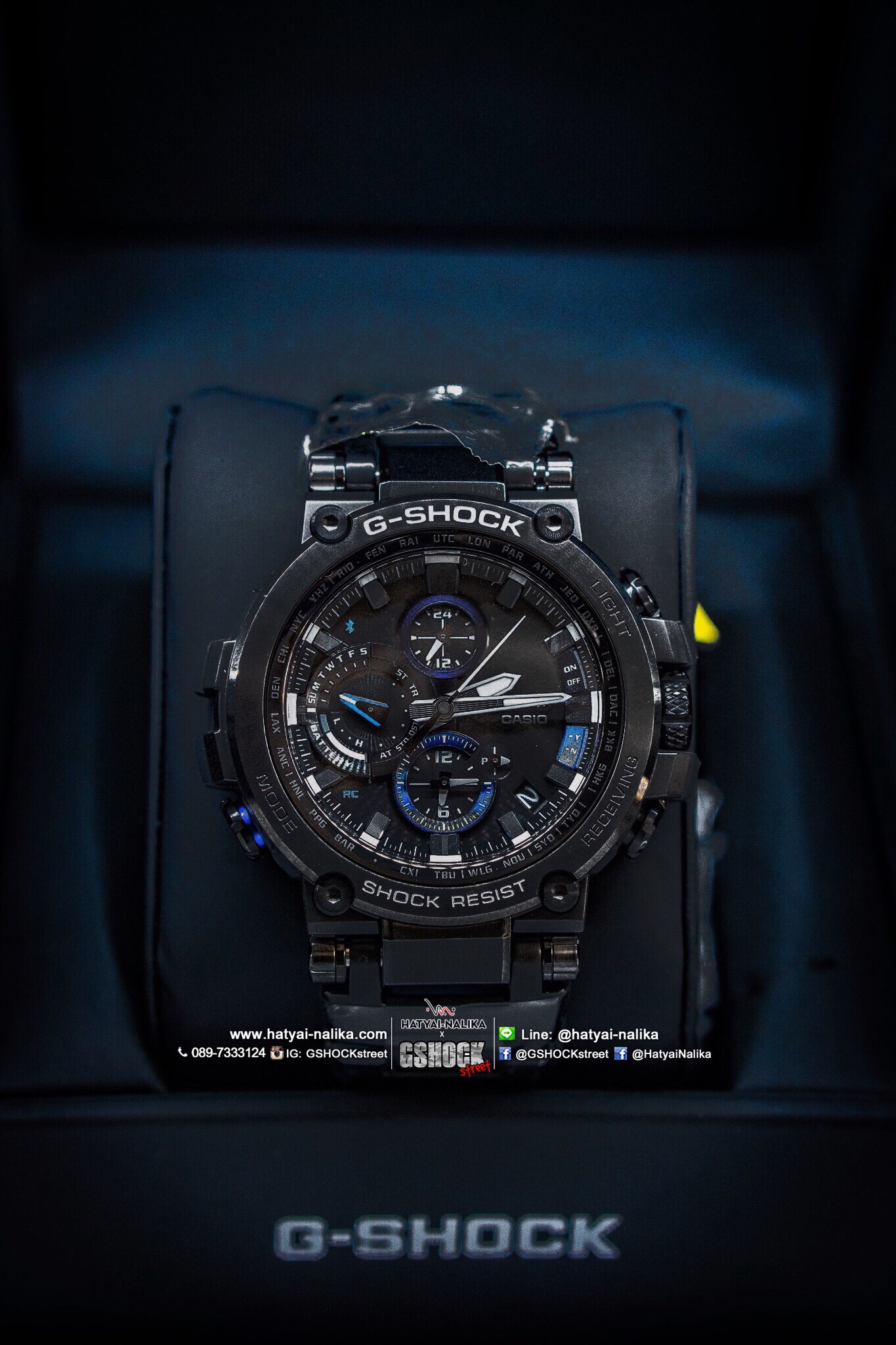 นาฬิกา Casio G-SHOCK Premium model MTG-B1000 series GPS Hybrid WaveCeptor with Bluetooth รุ่น MTG-B1000BD-1A "Made in Japan" ของแท้ รับประกัน1ปี