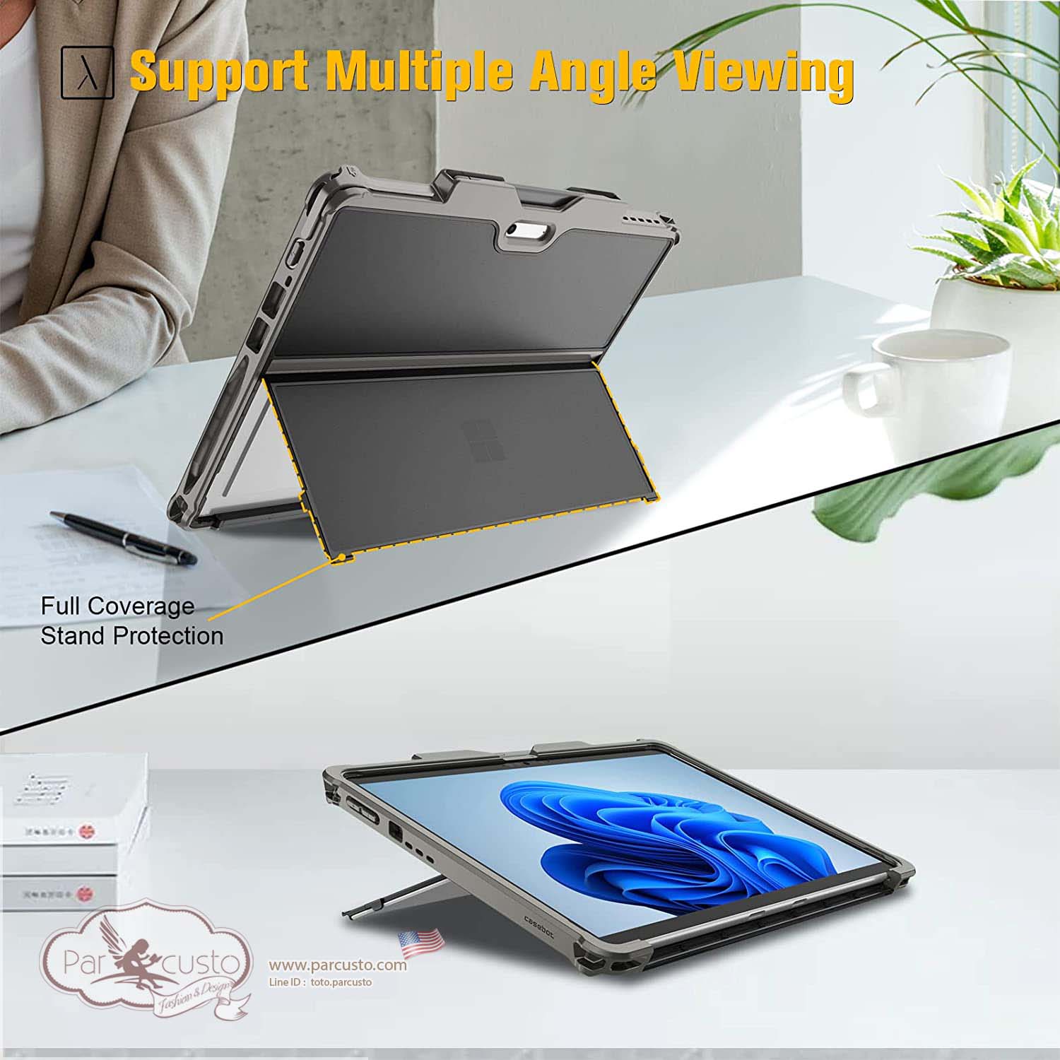 เคสกันกระแทก Microsoft Surface Pro 8 (2021) 13 Inch จาก Fintie [Pre-order USA]