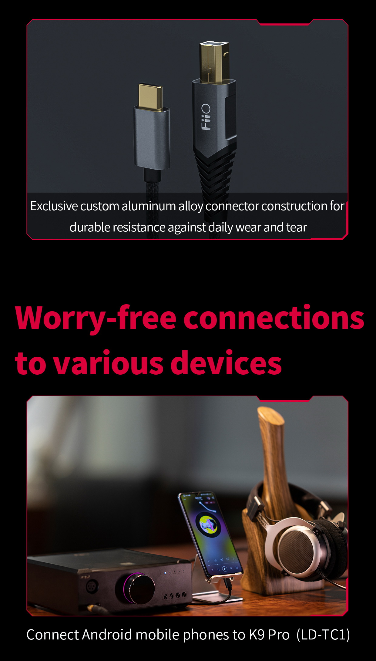 ขาย FiiO LD-LT1 สายแปลง USB Type-B เป็น Lightning ประกันศูนย์ไทย