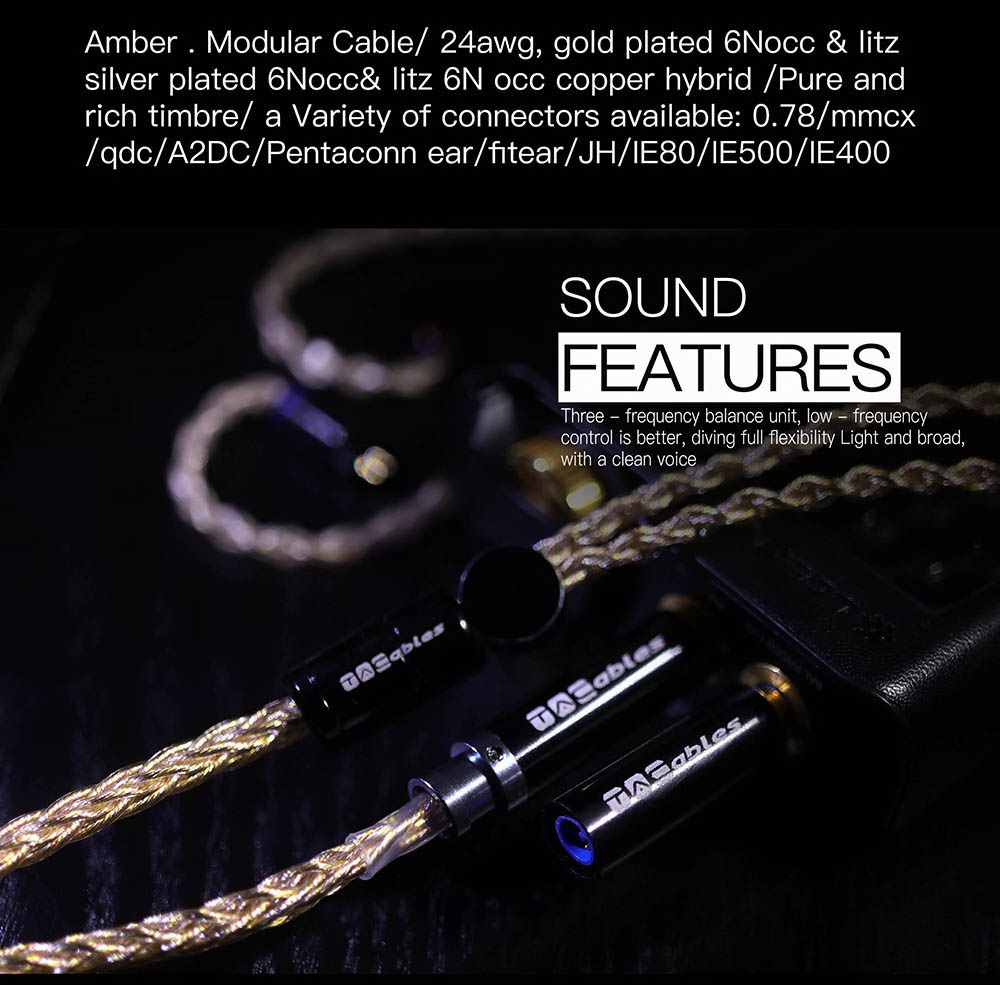 TACables Amber สายอัพเกรดหูฟัง Handmade ระดับเทพ