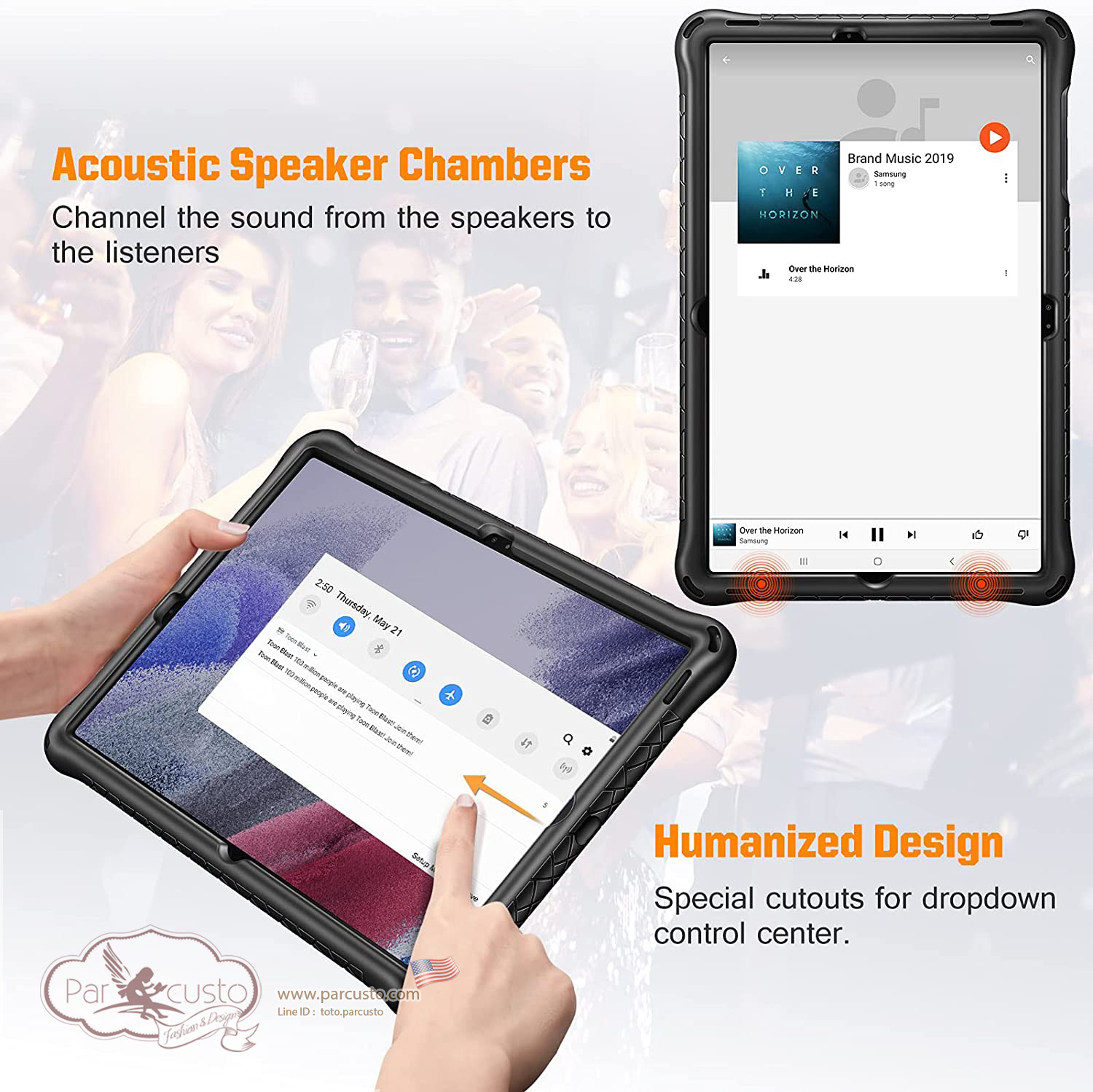 เคสซิลิโคน Samsung Galaxy Tab S7 FE 12.4 inch 2021 [CASEBOT] จาก Fintie [Pre-order USA]