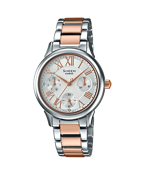 นาฬิกา คาสิโอ Casio SHEEN MULTI-HAND รุ่น SHE-3049SPG-7A ของแท้ รับประกัน1ปี