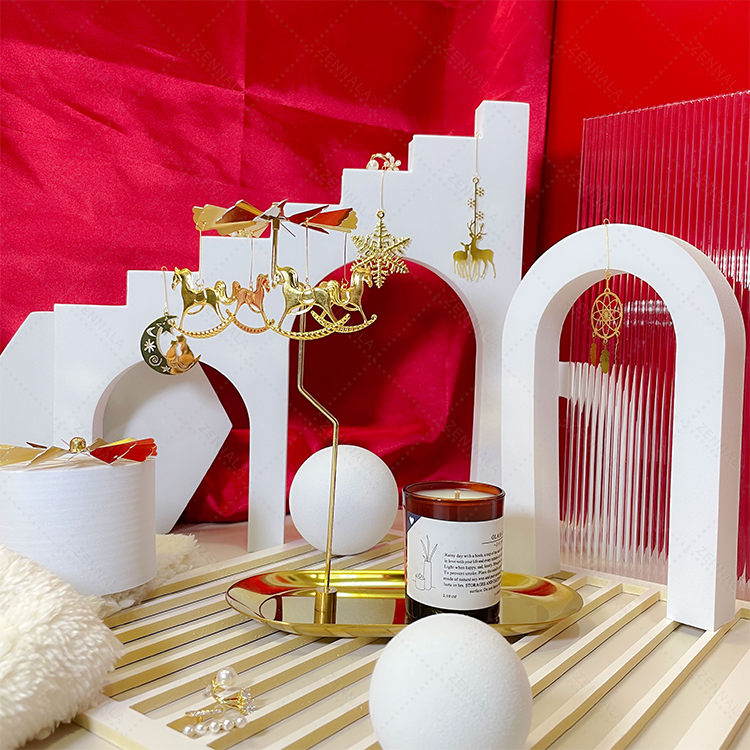 ที่วางเทียนหอม โมบายเชิงเทียน แบบหมุนได้