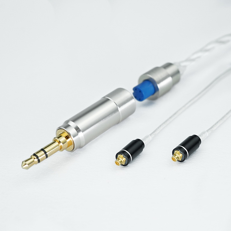 ขาย BGVP F3 สายหูฟัง 6N OCC ชุบเงินถัก ถอดเปลี่ยนหัวแจ๊คได้