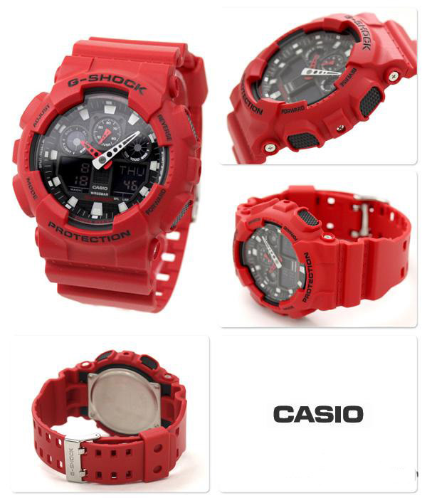 นาฬิกา คาสิโอ Casio G-Shock Standard Analog-Digital รุ่น GA-100B-4A ของแท้ รับประกัน 1 ปี