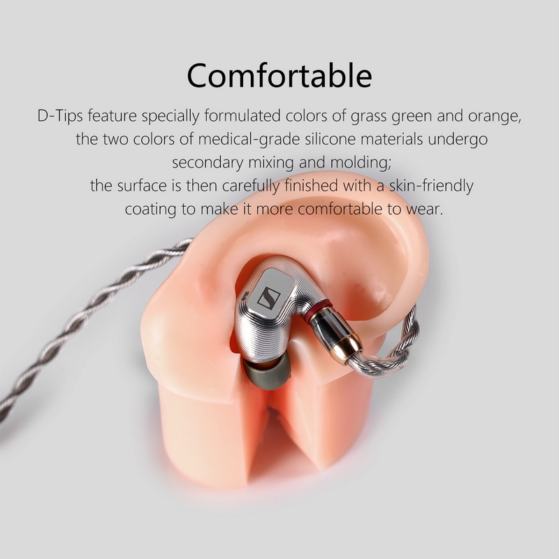 DD ST35 จุกหูฟังซิลิโคนเกรดการแพทย์พร้อมกล่องเก็บหูฟัง