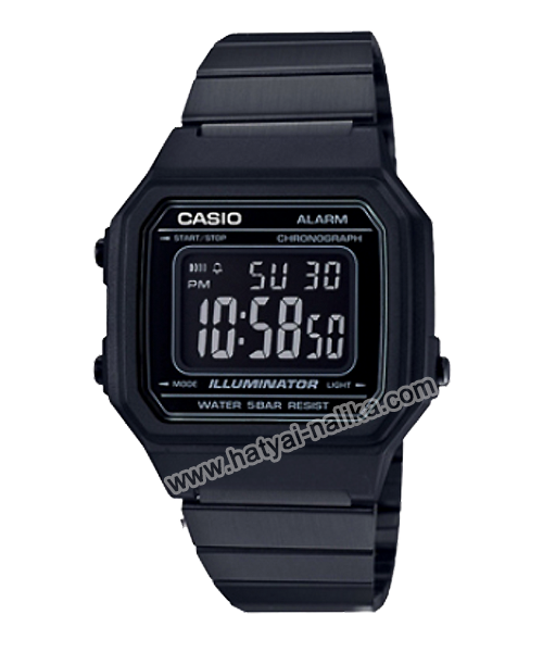 นาฬิกา คาสิโอ Casio STANDARD DIGITAL B650 series รุ่น B650WB-1B (Black Out) ของแท้ รับประกัน1ปี