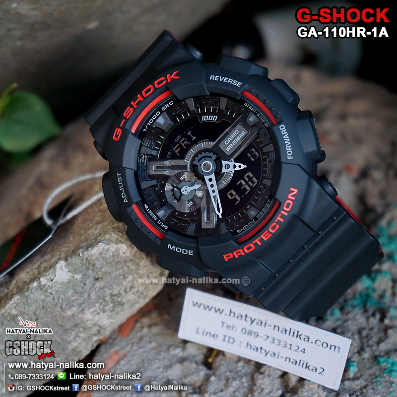 นาฬิกา Casio G-Shock Limited Heritage Black & Red (HR) series รุ่น GA-110HR-1A ของแท้ รับประกัน1ปี