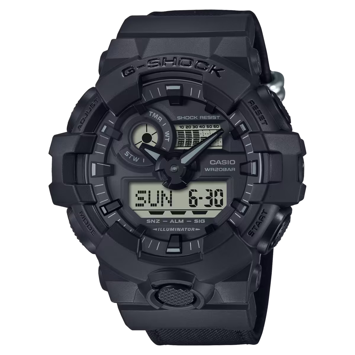 นาฬิกา Casio G-Shock Special Color Black CORDURA Eco Fabric series รุ่น GA-700BCE-1A ของแท้ รับประกัน1ปี