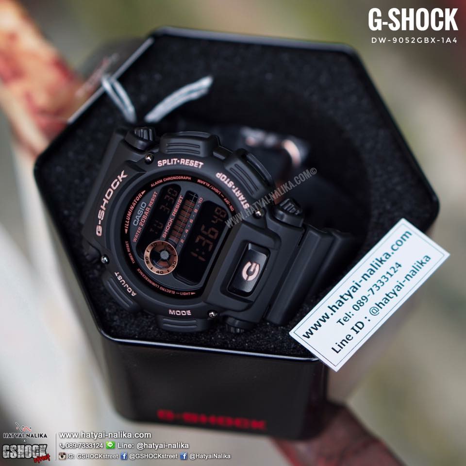 นาฬิกา Casio G-Shock Special Color BLACK&GOLD XTRA Color series รุ่น DW-9052GBX-1A4 ของแท้ รับประกัน1ปี