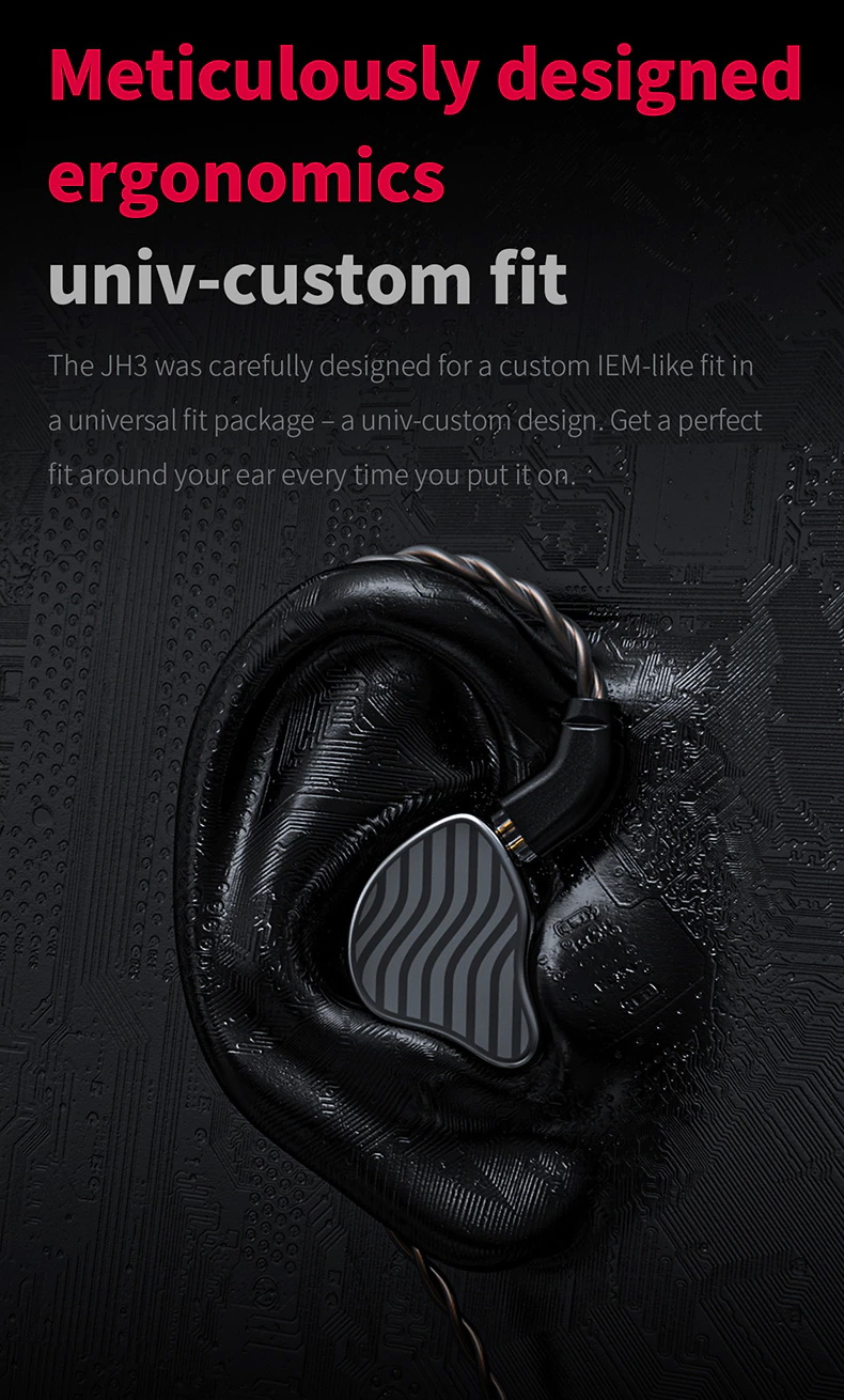 FiiO JH3 หูฟัง 3 ไดรเวอร์ 2BA+1DD รองรับ Hi-Res ประกันศูนย์ไทย