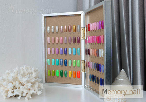 กล่องตัวอย่างสีเจล,กล่องตัวอย่างสีทาเล็บเจล,กล่อง โชว์ สี เจล