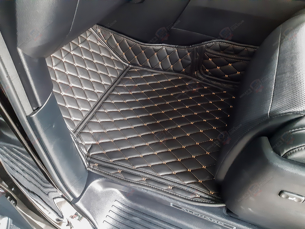 พรมปูพื้นรถยนต์ 6D รถ TOYOTA ALL NEW ALPHARD ปี 2019-2023 พรมรถยนต์ ชุดเต็มคันรวมท้าย จำนวน 7 ชิ้น