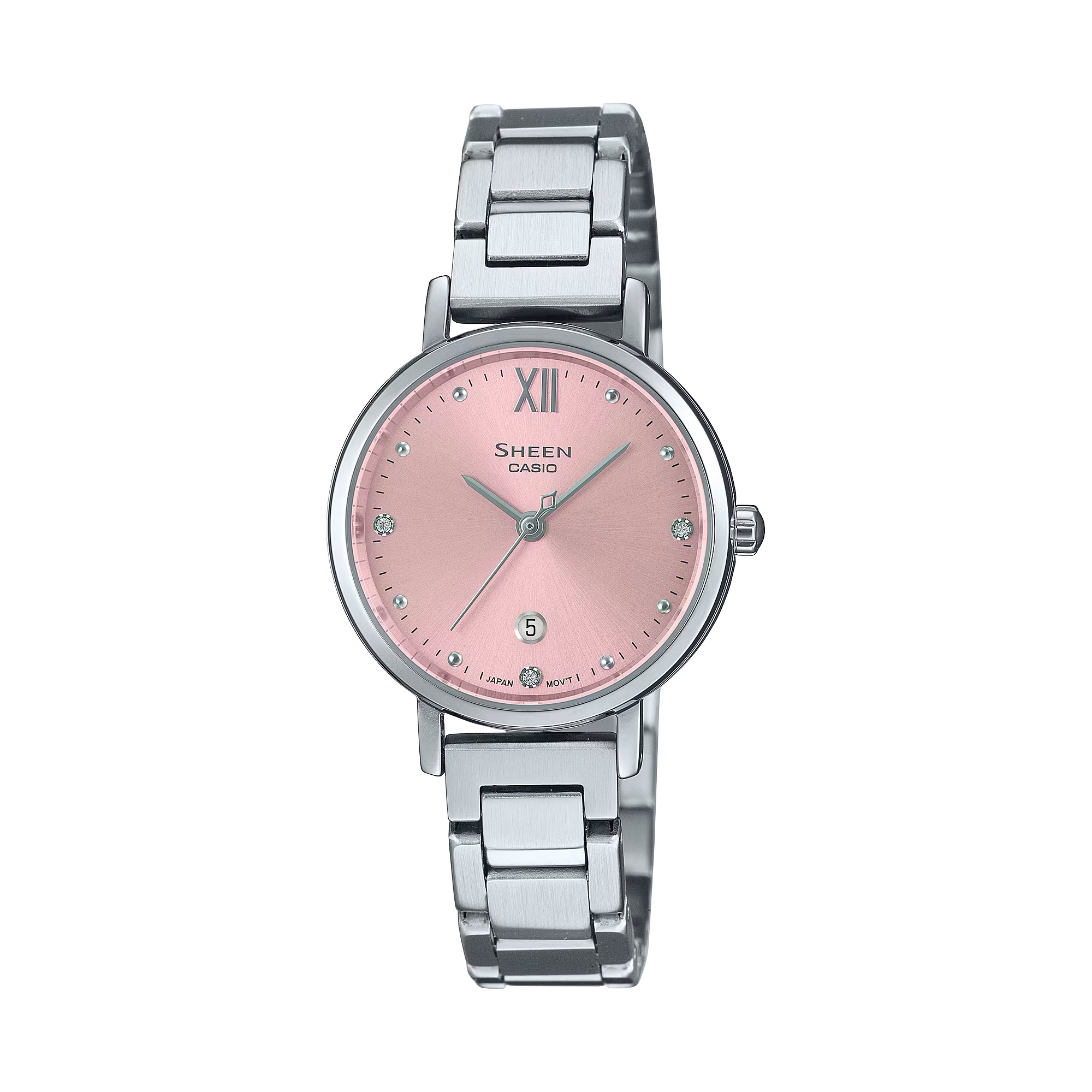 นาฬิกา คาสิโอ Casio SHEEN SAPPHIRE CRYSTAL คริสตัลแซฟไฟร์ SHE-4540 series รุ่น SHE-4540D-4A ของแท้ รับประกัน1ปี
