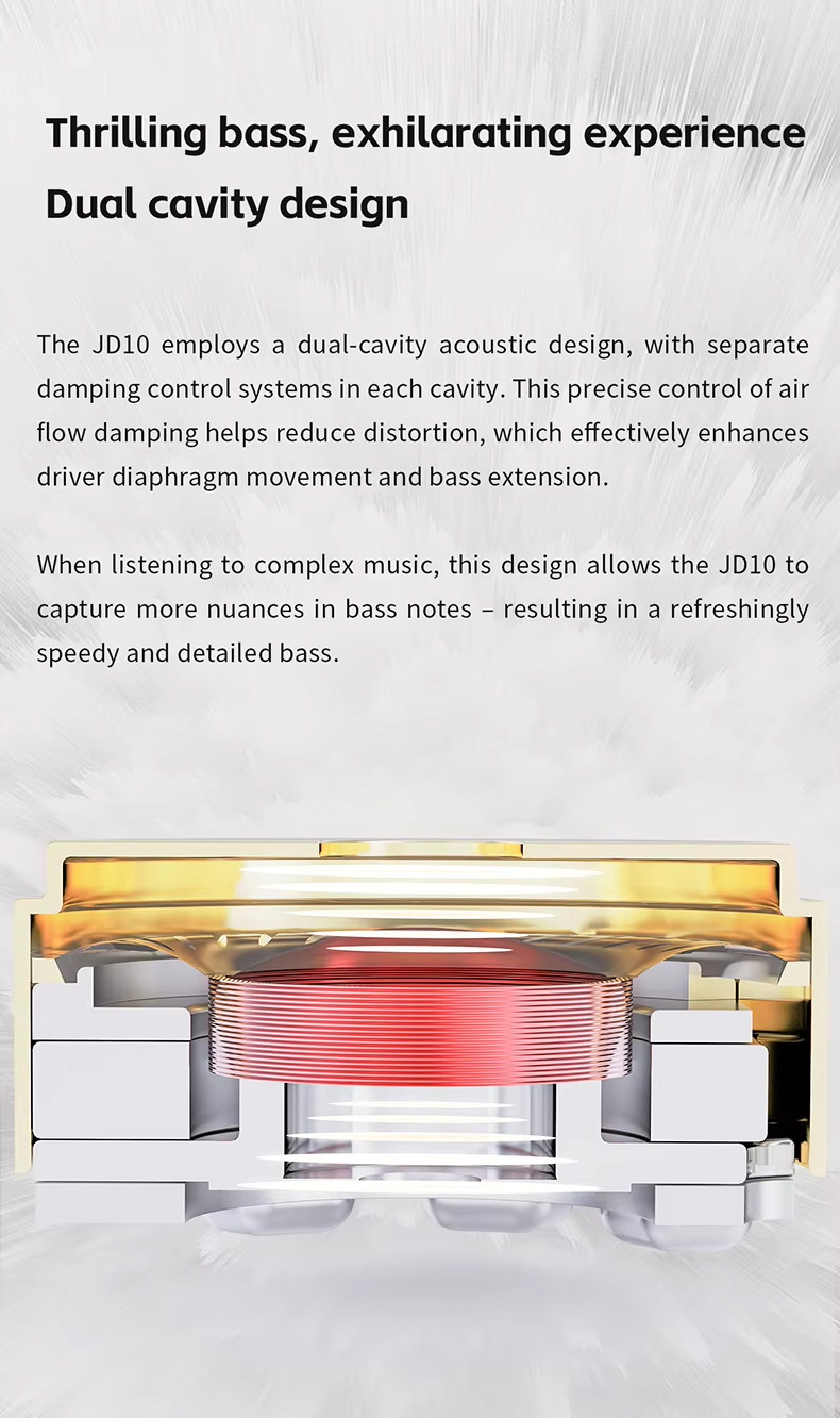 FiiO JD10 หูฟัง IEMs ไดรเวอร์ Dynamic สุดคุ้ม สำหรับเล่นเกม ประกันศูนย์ไทย